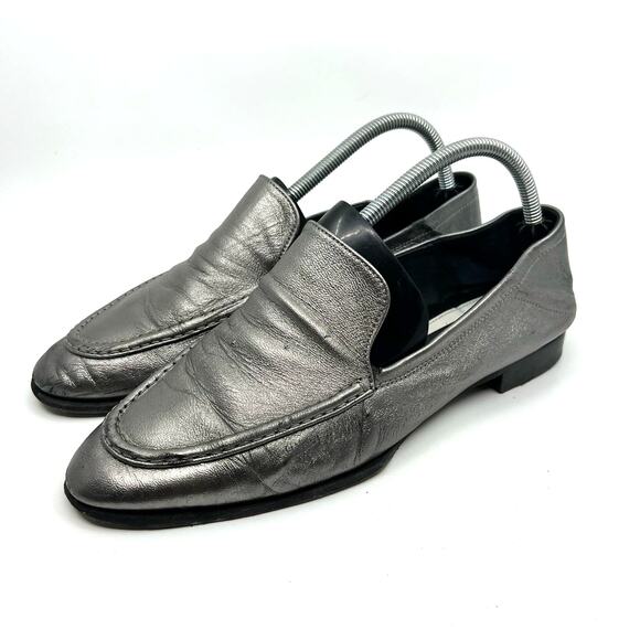 Rag & Bone Alix Gunmetal Silver Convertible Loafer Women's 11 US - Picture 1 of 9